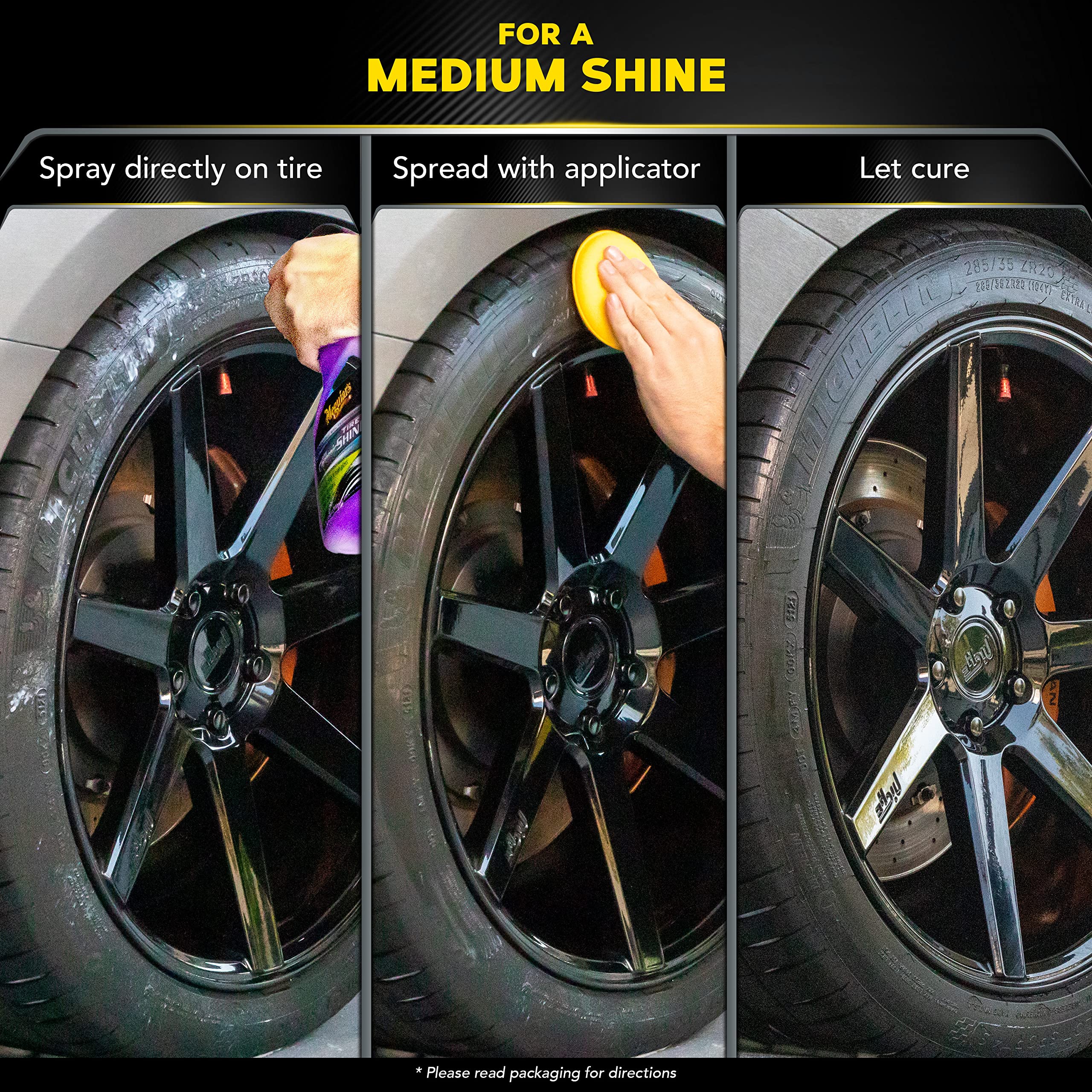 Hybrid Ceramic Tire Shine Meguiar's - Long-Lasting Shine That's Durable & Water-Resistant Hybrid Ceramic Technology - 16 Oz Spray