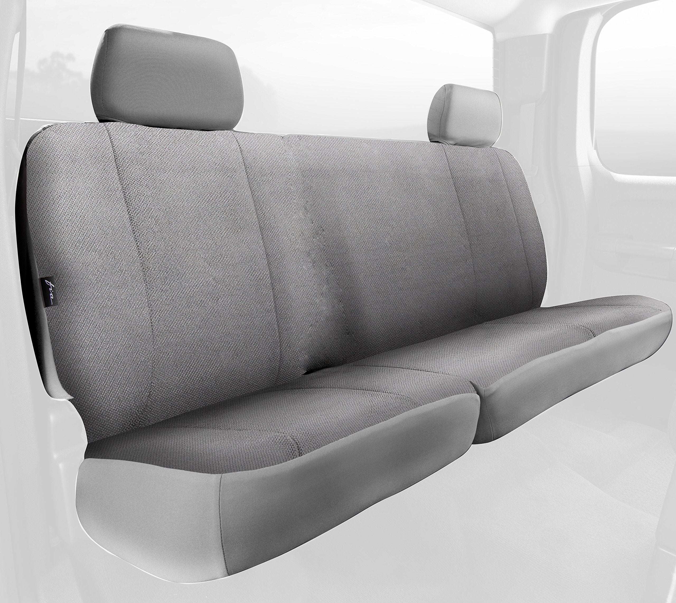 Fia TRS40 Solid Gray Seat Cover (Rear Split Cushion 60/40/Saddle Blanket) GRAY TRS42-20