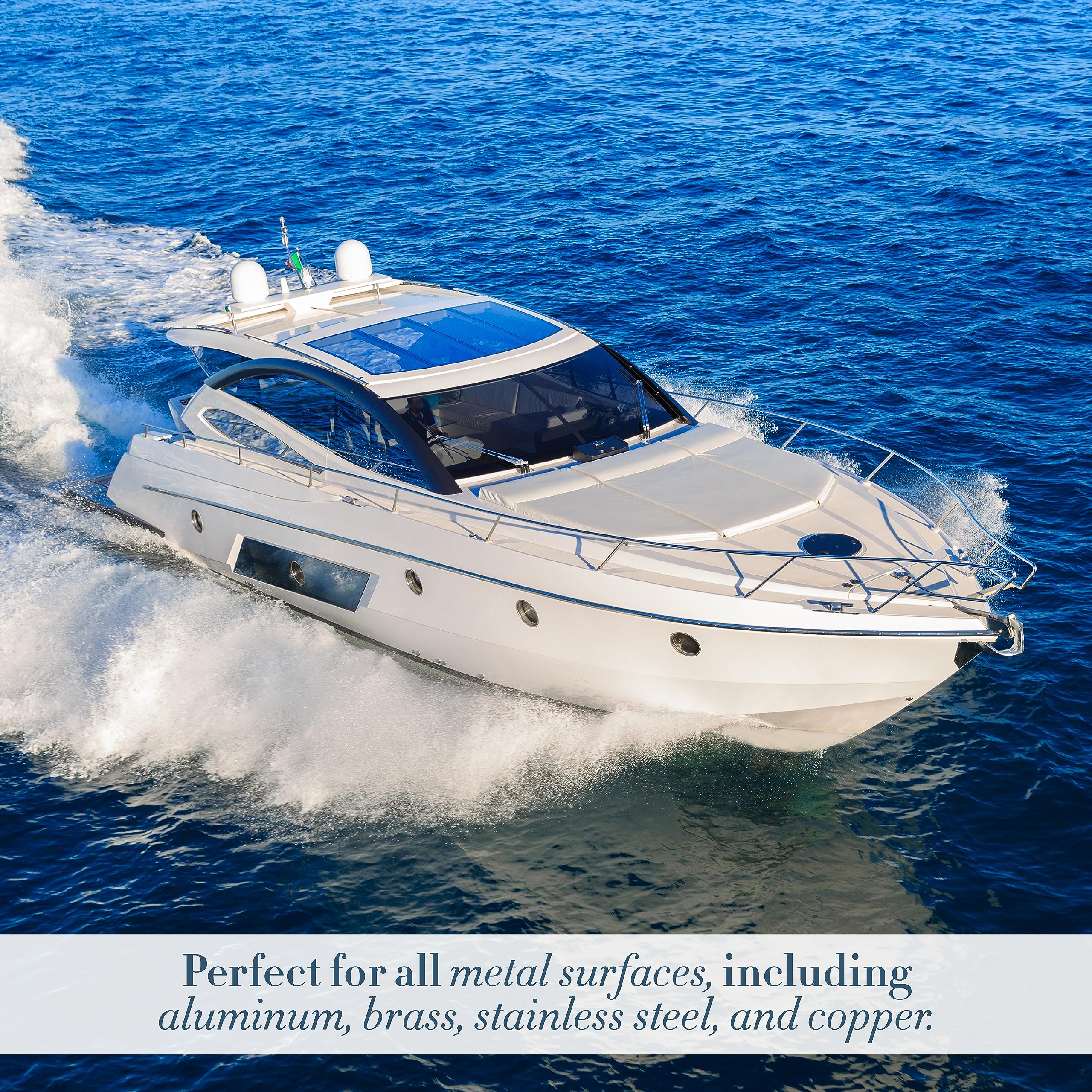 Miracle Coat Sudbury Metal Polish, Boat Cleaner Liquid, Stain Remover for Boats, Essential Boat Accessories, 8 oz.