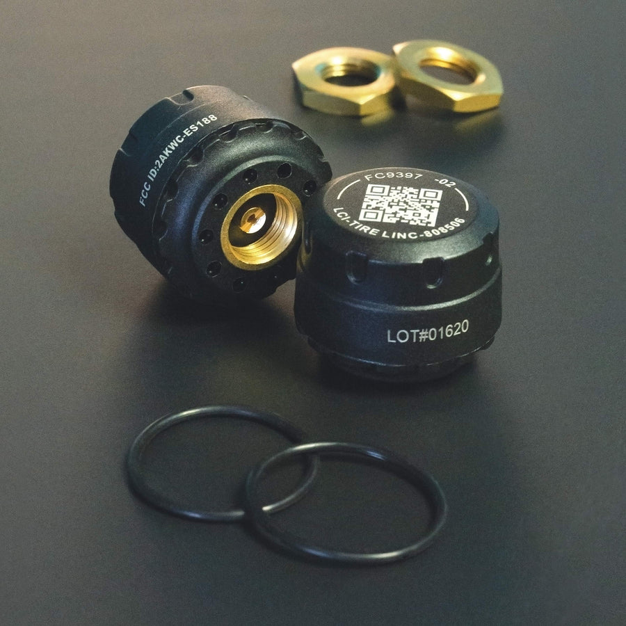 Lippert Components Tire Sensors LINC (2 Pack) for RVs, 5th Wheels, Motorhomes, Tow Vehicles, Easy DIY Installation on Valve Stem, OneControl App Compatible - 2020106299