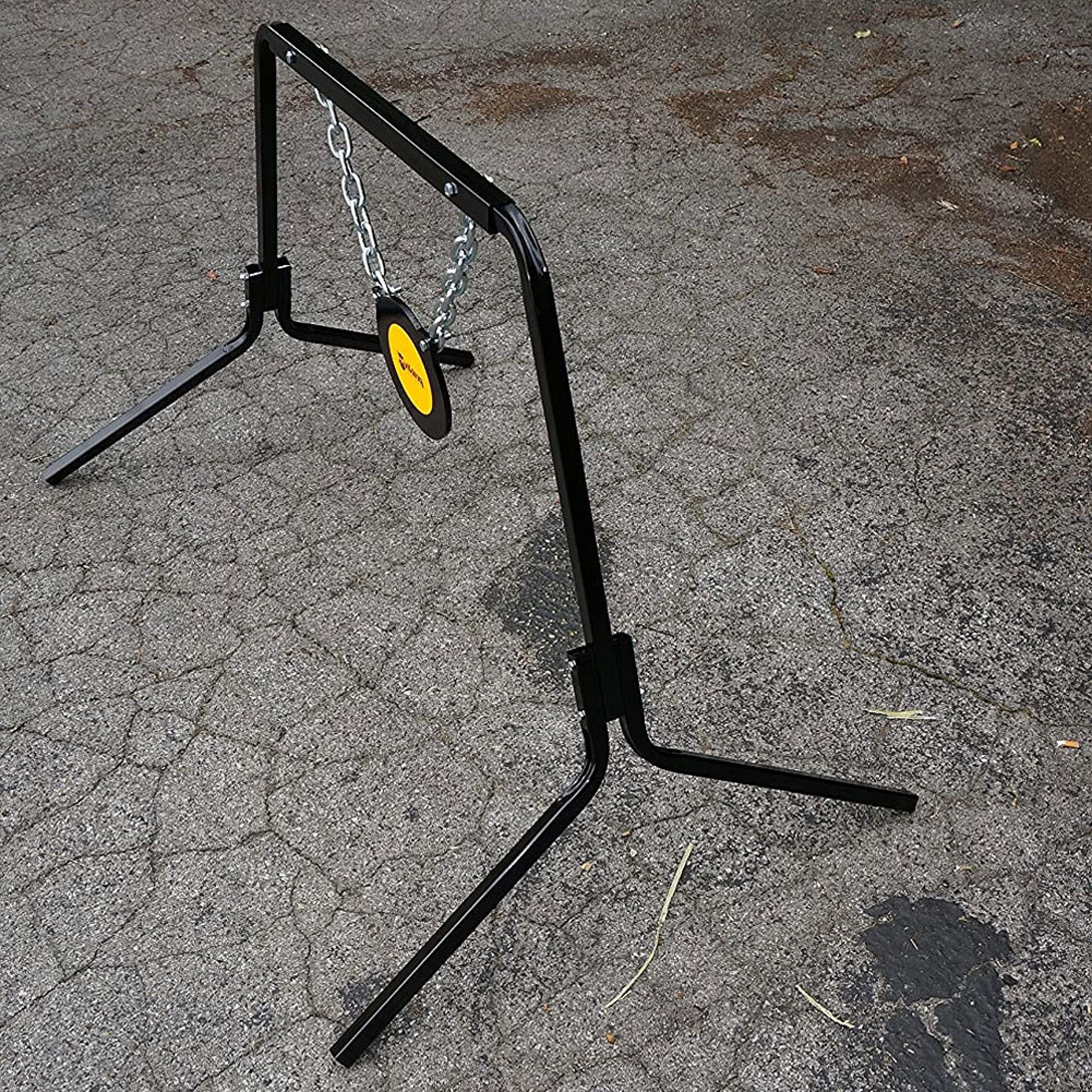 Complete Viking Solutions Gong Target System - Durable Easy to Set Up Shooting Gear - Proof Chain and Hardware Included, 8"
