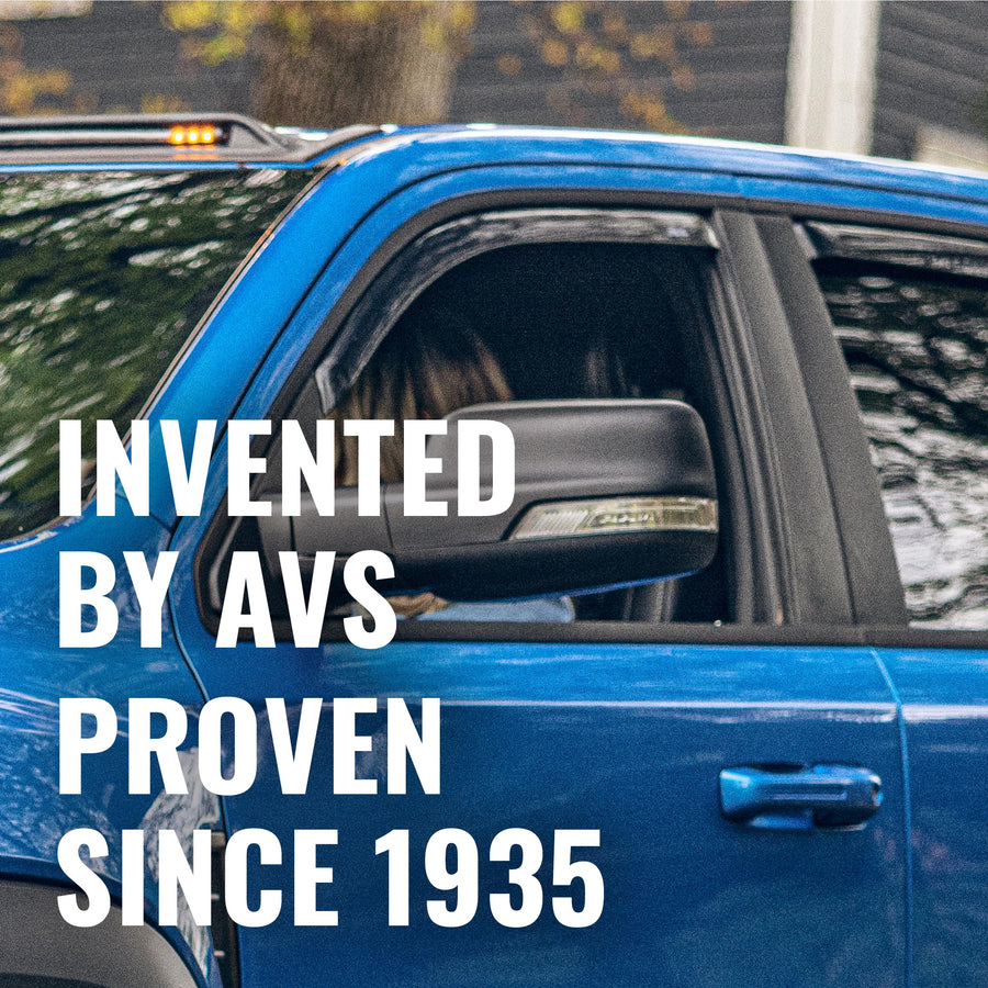 In-Channel Auto Ventshade [AVS] Rain Guards for 2007 - 2018 Jeep Patriot | Window Vent Visors, 4 pcs. - Smoke | 194359