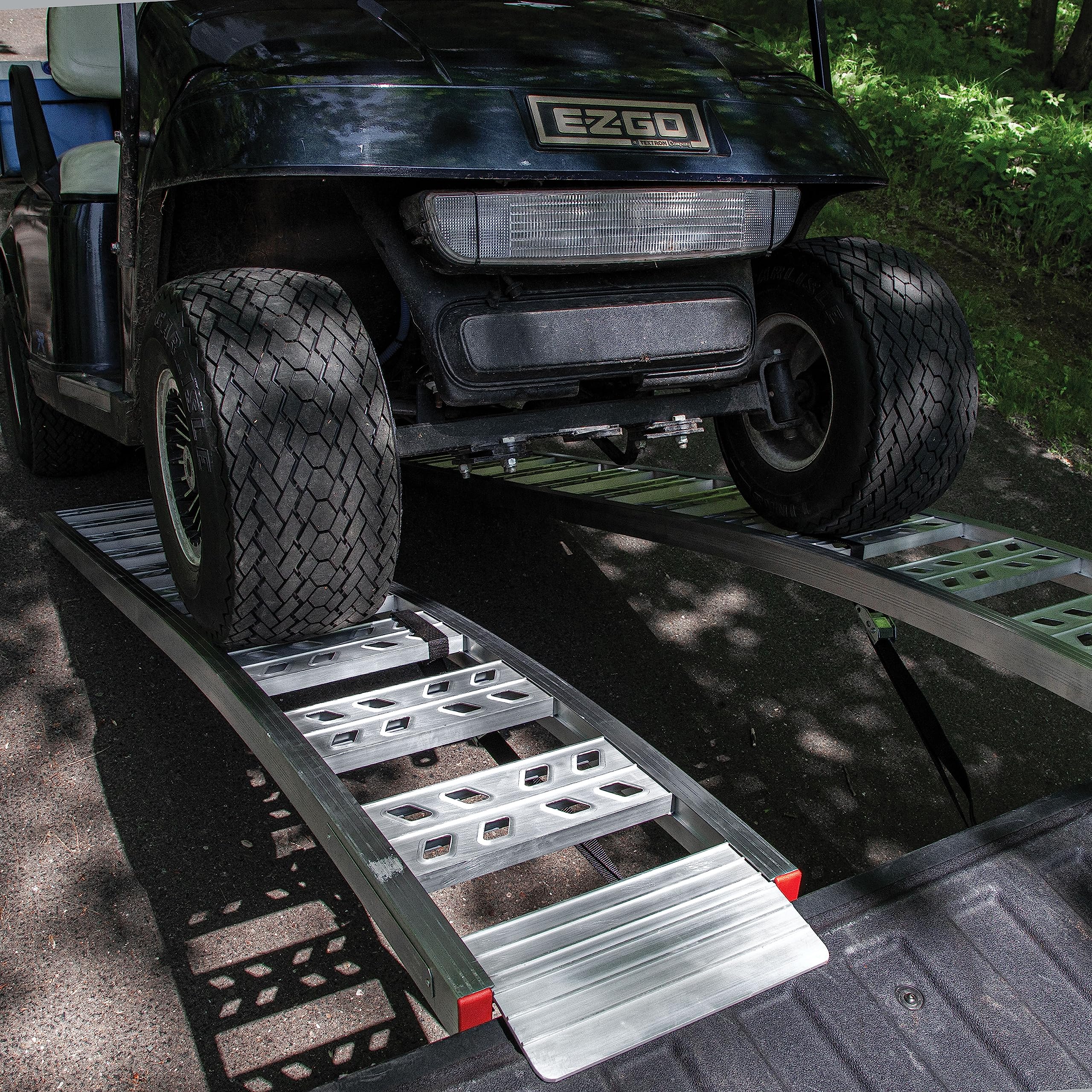90” Yutrax® Arched Ramps, High-Strength Extruded Aluminum, 1500 lb. Load Capacity, Arched Design, ATV/Golf Cart/Riding Lawn Mower Loading, Pair, YR500