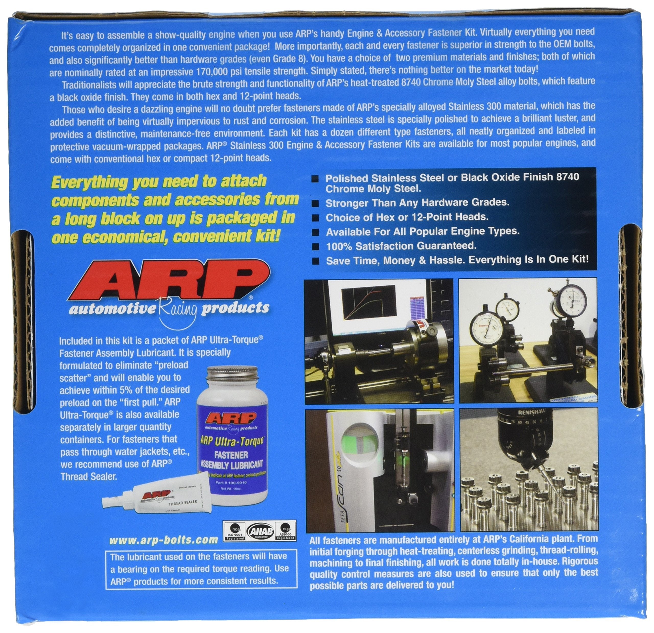 ARP 12-Point Stainless Steel Complete Engine Fastener Kit for Small Block Chevy 534-9502