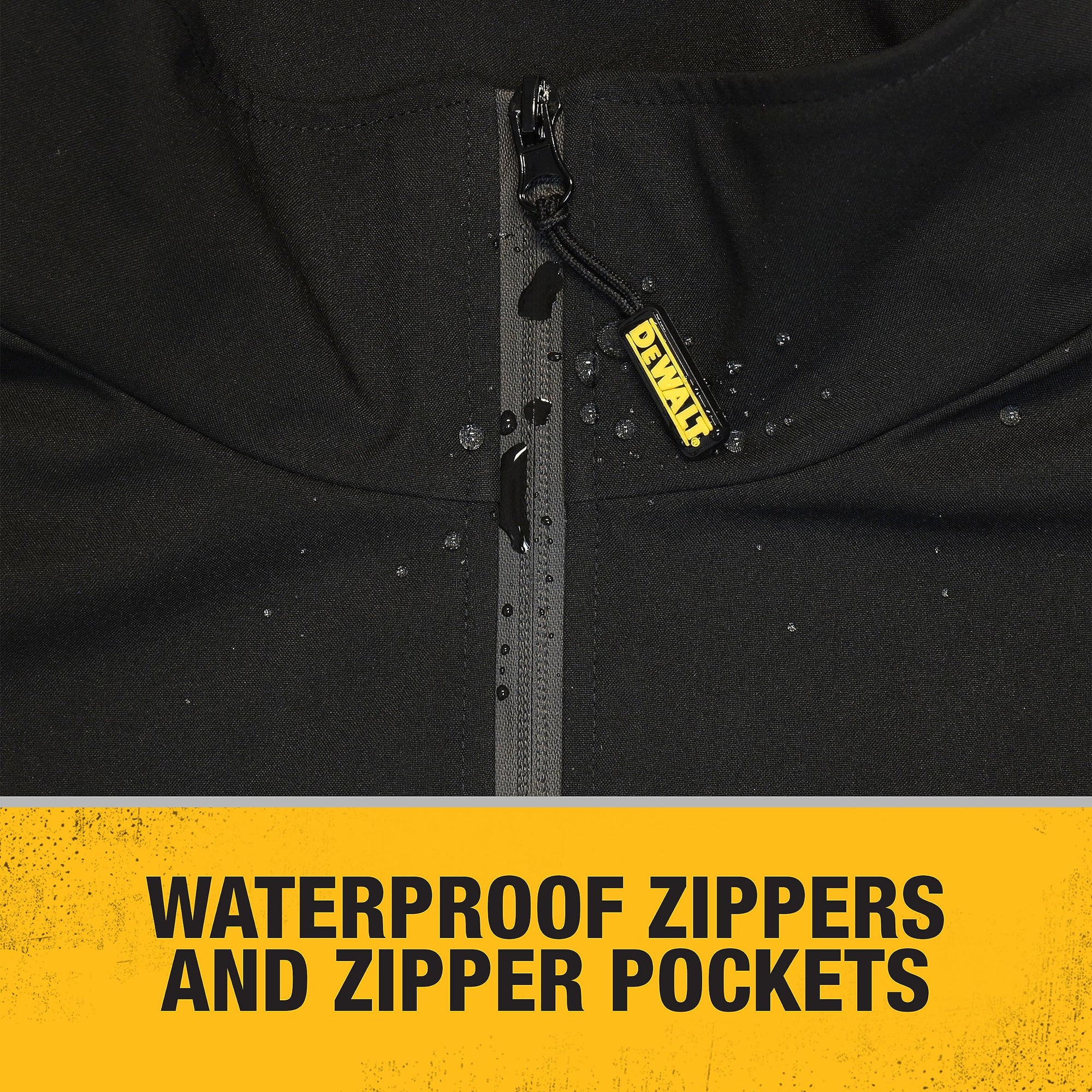 Men's DEWALT Heated Standard Soft Shell Jacket with Battery Black Size 2X