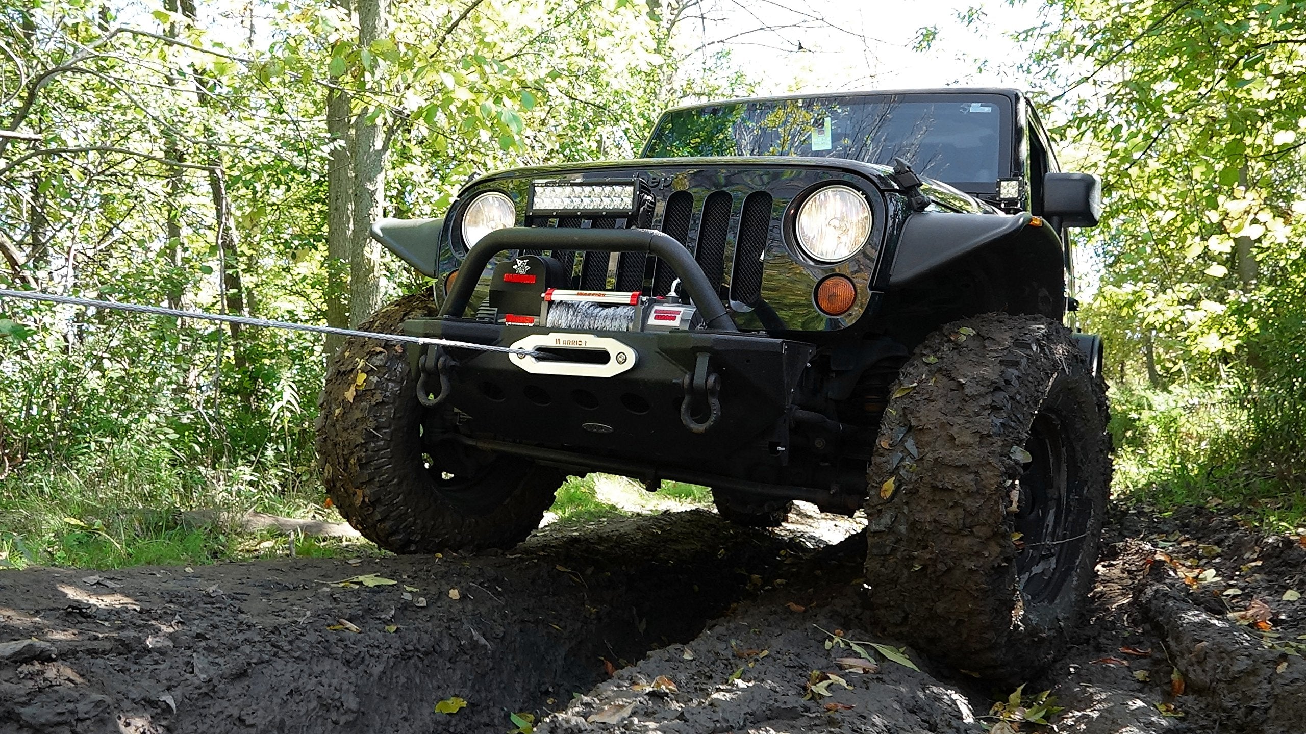 Warrior DK2 S9500 Samurai Electric Winch with Steel Cable - 12V, 9500 Lb.