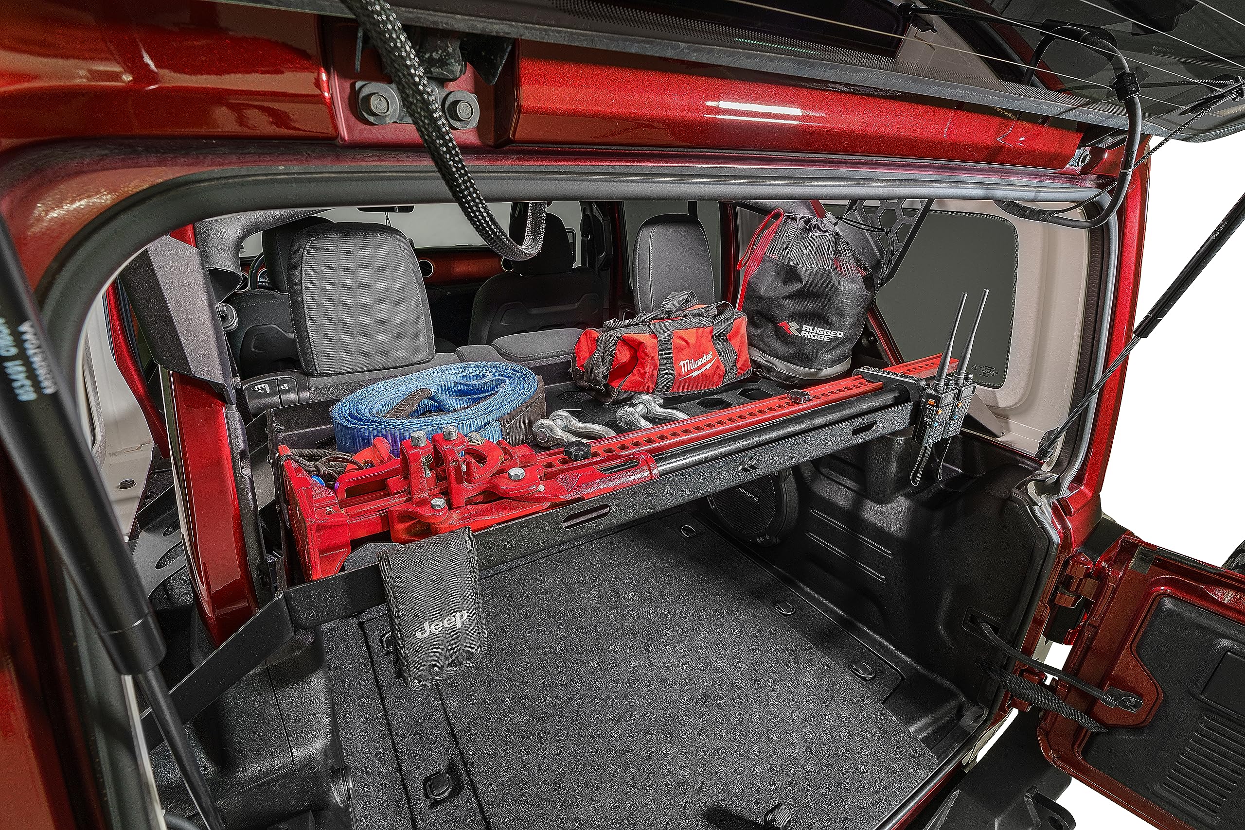 Rugged Ridge Cargo Storage Interior Rack for Jeep Wrangler JKU/JLU | 13551.41 | Fits 2007-2025 Jeep Wrangler JK/JL 4-Door