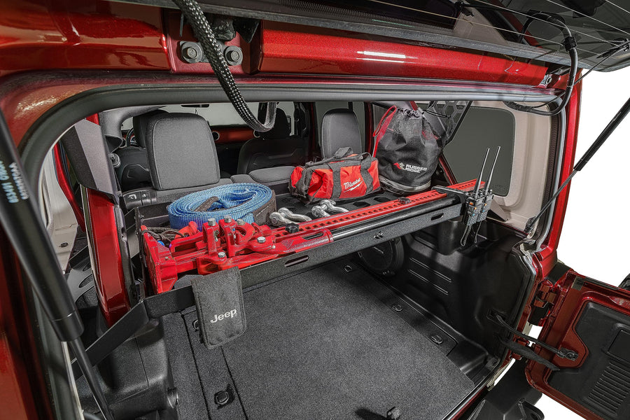 Rugged Ridge Cargo Storage Interior Rack for Jeep Wrangler JKU/JLU | 13551.41 | Fits 2007-2025 Jeep Wrangler JK/JL 4-Door