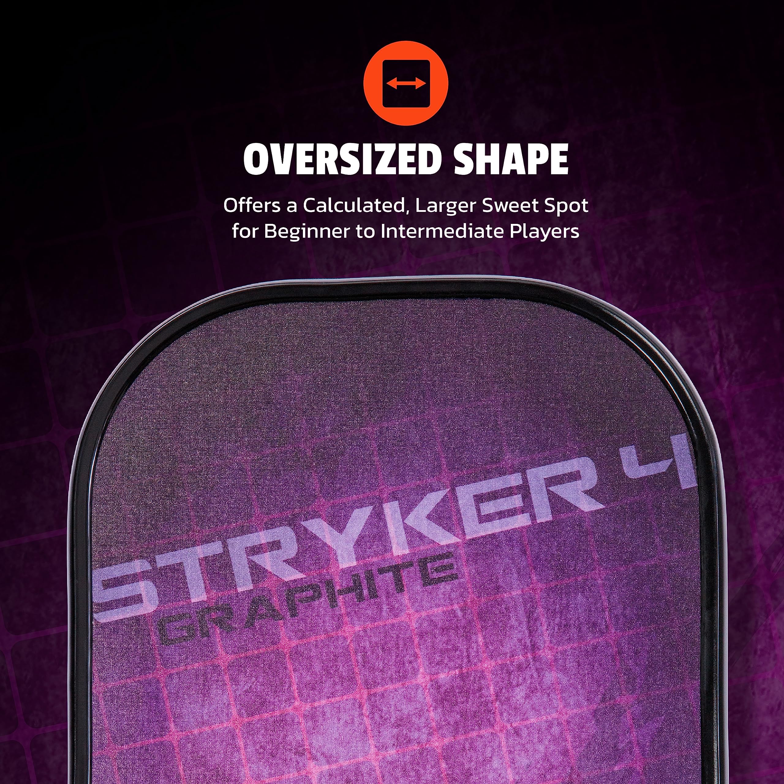 Onix Stryker Graphite Pickleball Paddle Features Oversized, Nomex, Paper Honeycomb Core, and Graphite Face