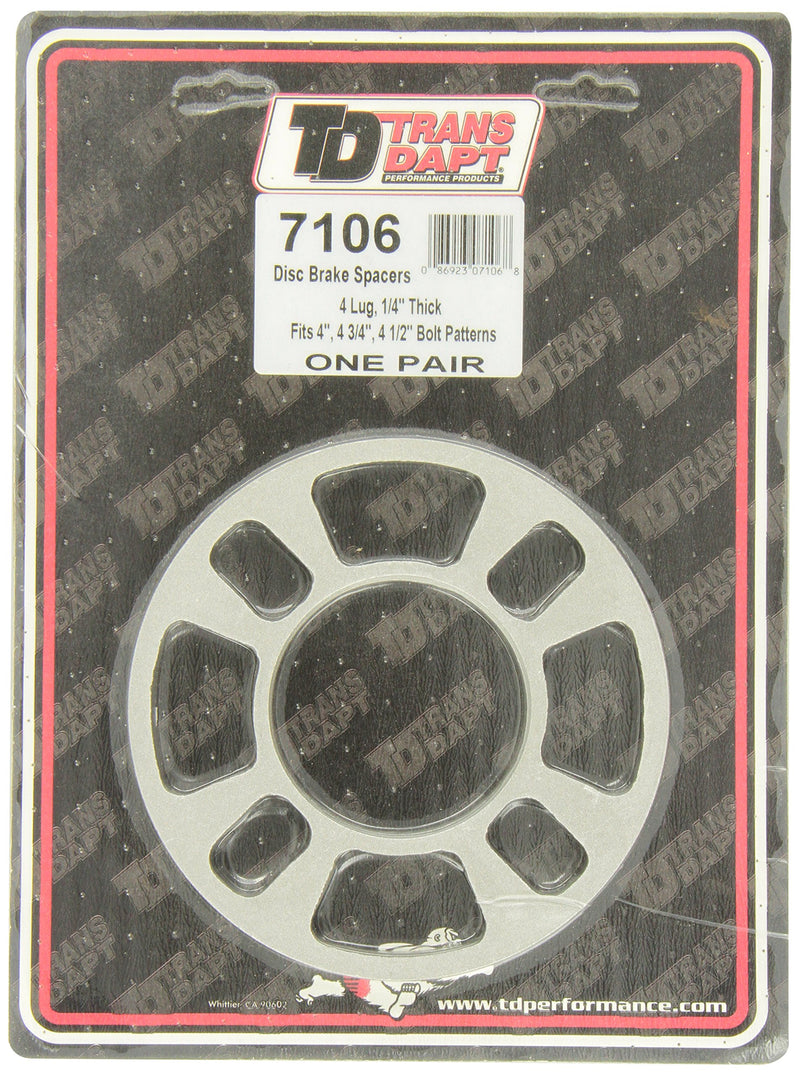 Trans-Dapt 7106 Performance Trans-Dapt Light-Duty Wheel Spacers