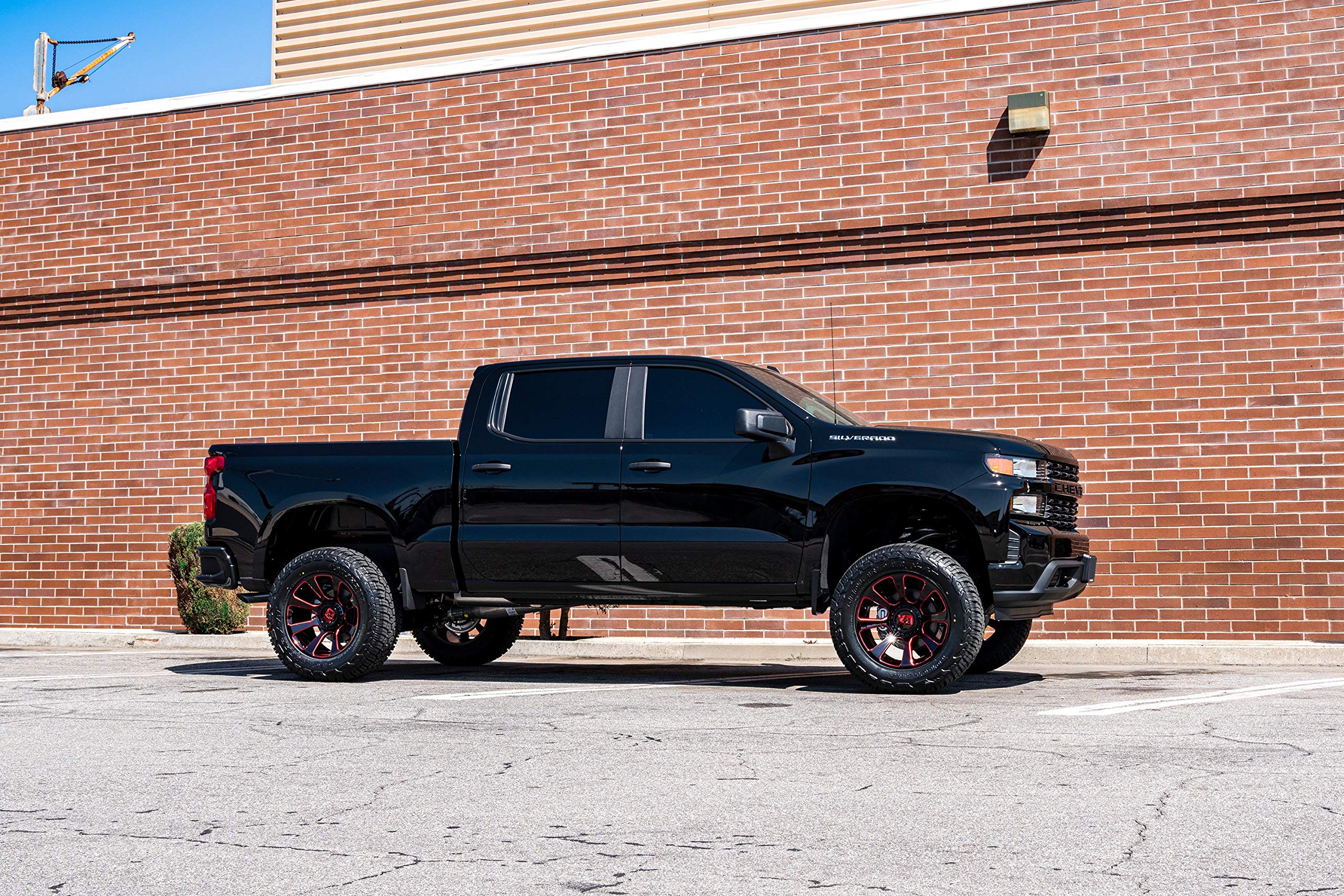 20x9 XD854 REACTOR, Bolt Pattern: 6x135/5.5, Offset: 18, GLOSS BLACK MILLED WITH RED TINT, set of 1