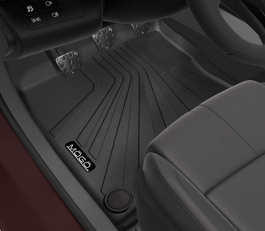 Husky MOGO Liners | Front & 2nd Seat Floor - Black | 70458 | Fits 2018-2019 Tesla Model 3 1 Pcs