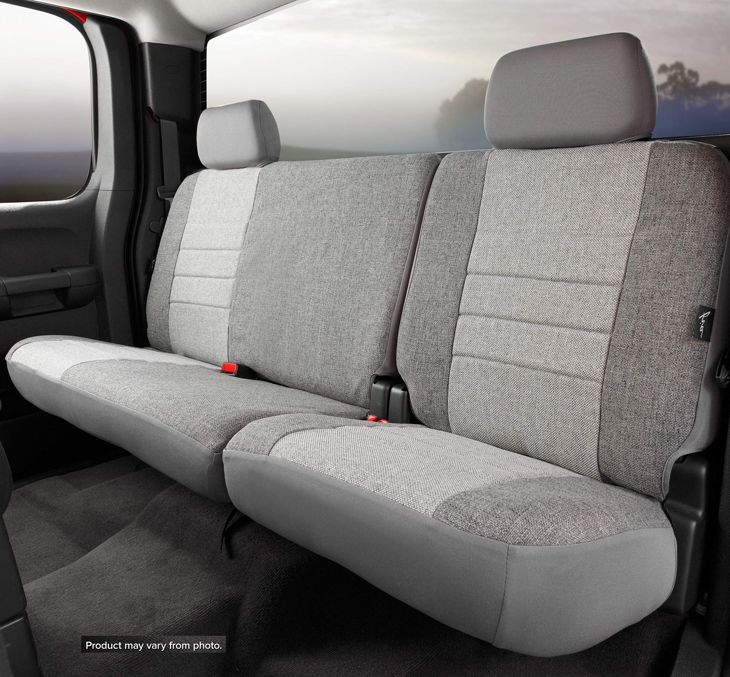 Gray FIA OE32-76 Custom Fit Rear Seat Cover Split Seat 40/60 - Tweed