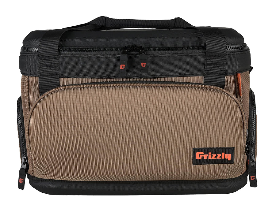 20 Soft Sided Cooler Grizzly Drifter | 20 qt Flip-Top Cooler Bag | Ice Chest for Beach Boat Camping Fishing Hiking Hunting Picnic | Lightweight Portable Insulated Waterproof | Tan