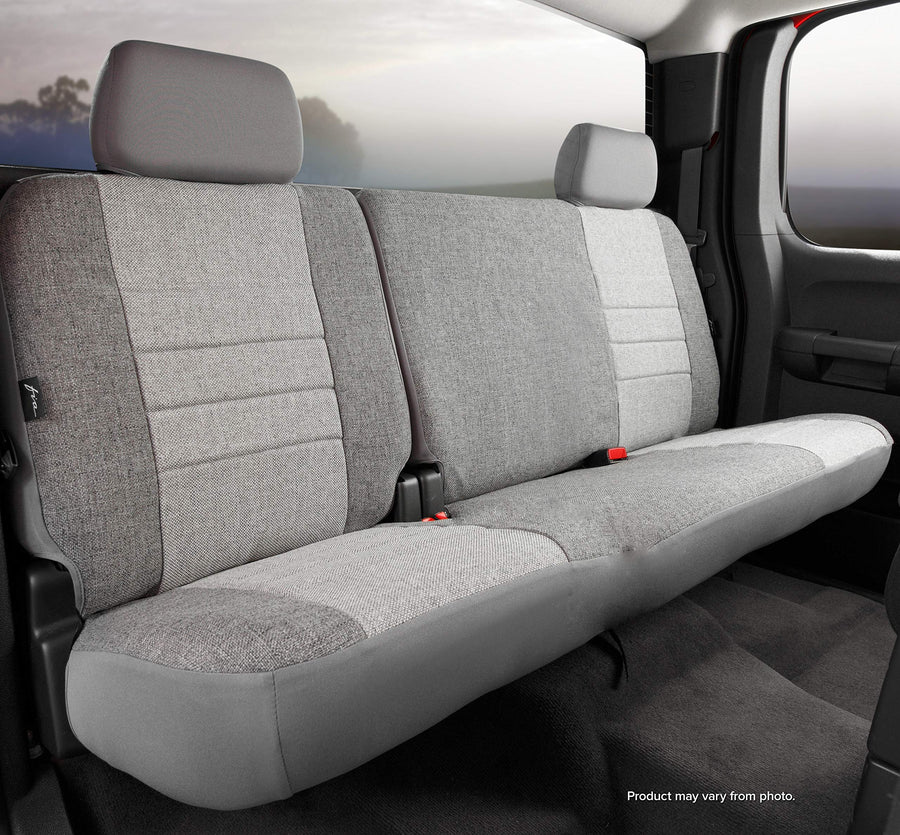 Custom Fit FIA OE32-23 GRAY Rear Seat Cover Split Backrest 60/40 - Tweed, (Gray), Charcoal