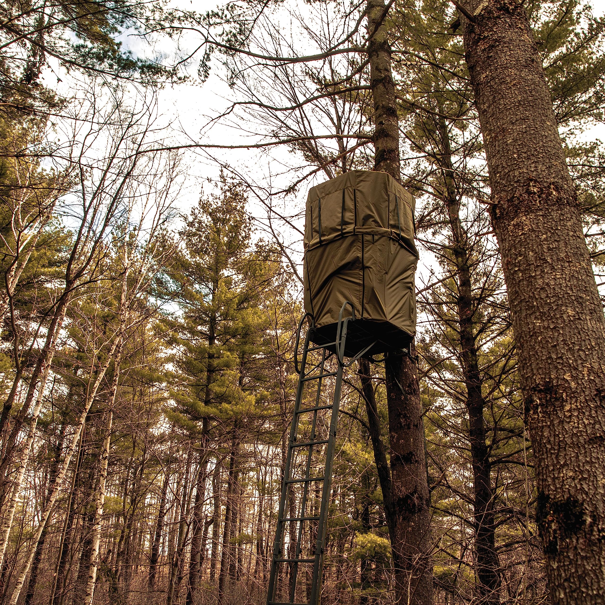 Lockdown™ 360 Roof Kit, Rivers Edge® Ladder Stand Concealment, Durable, Solution-Dyed, Fade Resistant, Easy Attachment, for Use with Lockdown™ Ladder Stands, LD703