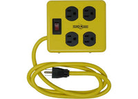 4' Woods 2177N 15 Amp 4-Outlet Power Strip